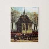 Gemeinde in der Kirche, Nuenen von Vincent van Gog Puzzle (Vertikal)