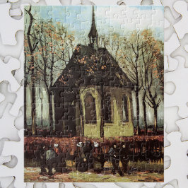 Gemeinde in der Kirche, Nuenen von Vincent van Gog Puzzle