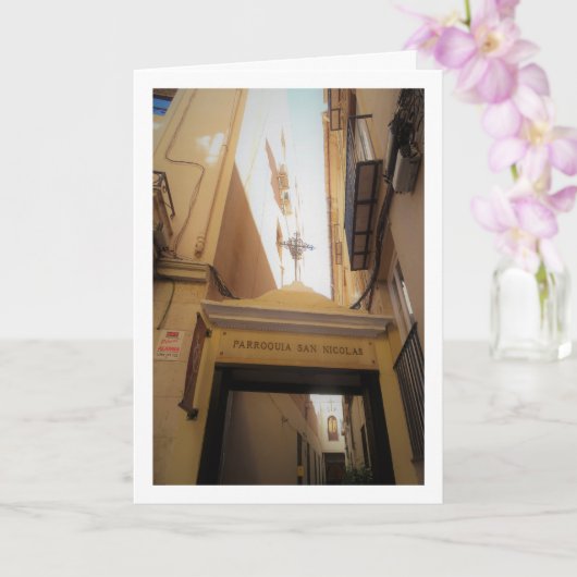 Gemeinde San Nicolás Kirche, Stadt Valencia Karte (Orchidee)