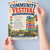 Gemeindefest-Flugblatt Flyer (Hand)