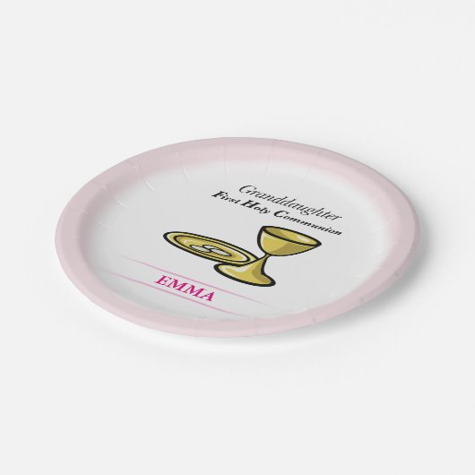 Gemeindegremium und Blutfantochter Pappteller (Schrägansicht)