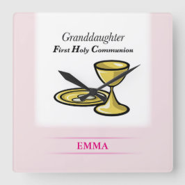 Gemeindegremium und Blutfantochter Quadratische Wanduhr