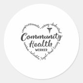 Gemeindekrankenpfleger, CHW-Geschenk Runder Aufkleber (Vorderseite)