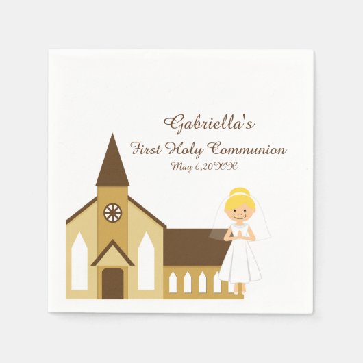 Gemeindeverband Personalisierter Neapel Serviette (Vorderseite)