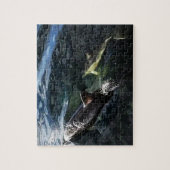 Gemeine Dolphin Mum und Baby Jigsaw Puzzle (Vertikal)