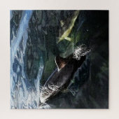 Gemeine Dolphin Mum und Baby Jigsaw Puzzle (Vertikal)