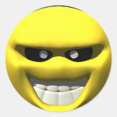 Gemeine gelbe Fläche Runder Aufkleber (Vorderseite)