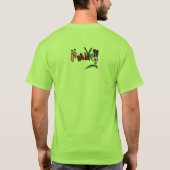 GEMEINE, GRÜNE, TANZENDE MASCHINE!! T-Shirt (Rückseite)