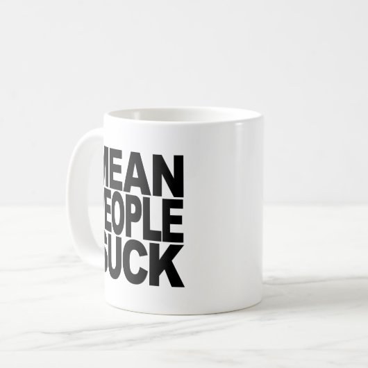 Gemeine Leute sind zum Kotzen Kaffeetasse (Vorderseite Links)