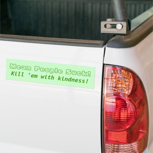 Gemeine Leute sind zum Kotzen! Töten Sie sie mit Autoaufkleber (Auf Lkw)