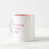 Gemeine Mädchen-Tasse Zweifarbige Tasse (Vorderseite Links)