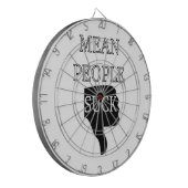 Gemeine Menschen Sind zum Kotzen Dartscheibe (Vorderseite Links)