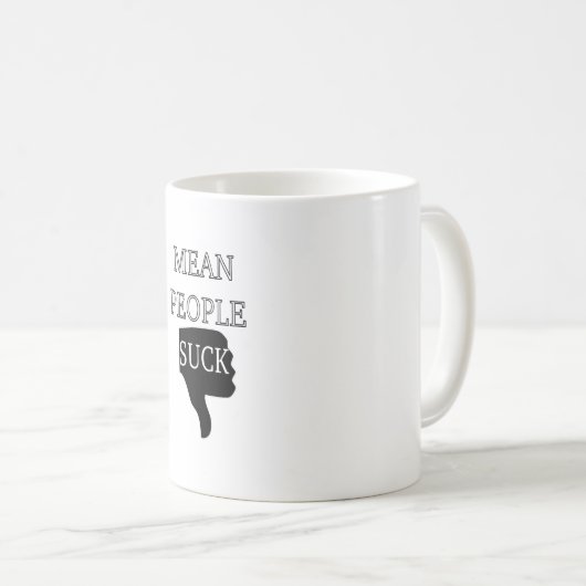 Gemeine Menschen Sind zum Kotzen Kaffeetasse (VorderseiteRechts)