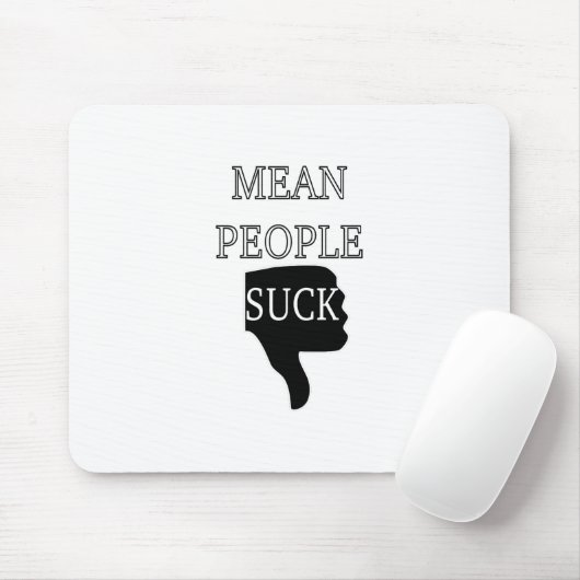 Gemeine Menschen Sind zum Kotzen Mousepad (Mit Mouse)