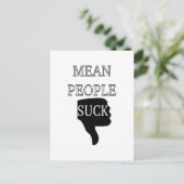 Gemeine Menschen Sind zum Kotzen Postkarte (Stehend Vorderseite)