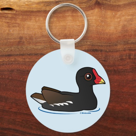 Gemeine Moorhen Schlüsselanhänger (Vorderseite)