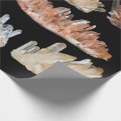Gemeine Steine-Geologie-Bild von Quarzkristallen Geschenkpapier (Ecke)