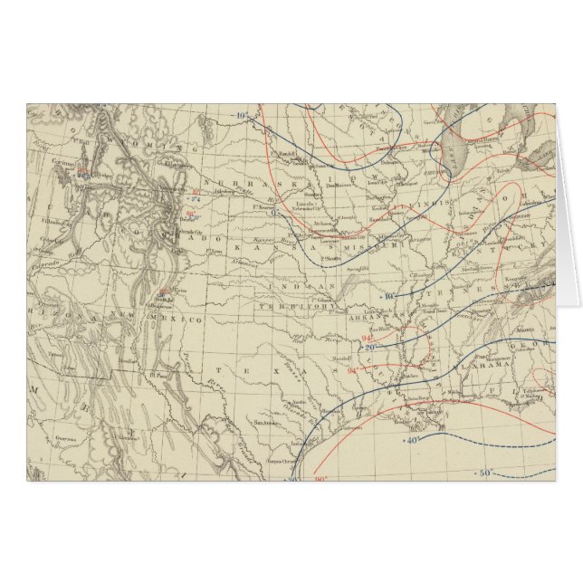 Gemeine Temperatur in den USA (Vorderseite (Horizontal))