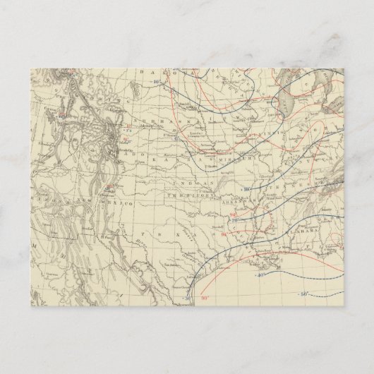 GEMEINE Temperatur in den USA Postkarte (Vorderseite)