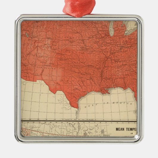 Gemeine Temperatur Silbernes Ornament (Vorne)