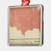 Gemeine Temperatur Silbernes Ornament (Links)