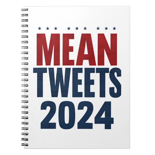 Gemeine Tweete 2024 Funny Election Trump Notizblock (Vorderseite)