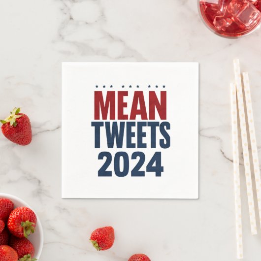 Gemeine Tweete 2024 Funny Election Trump Serviette (Beispiel)