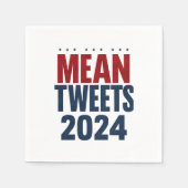 Gemeine Tweete 2024 Funny Election Trump Serviette (Vorderseite)