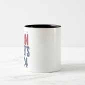 Gemeine Tweete 2024 Funny Election Trump Zweifarbige Tasse (Mittel)