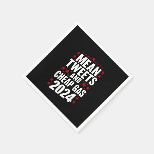 Gemeine Tweetenden und billiges Gas Donald Trump 2 Serviette (Ecke)