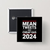 Gemeine Tweetetet und günstige Gaspreise für 2024 Button (Vorne & Hinten)