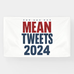 Gemeine Tweets 2024 Lustige Wahl Trump  Banner