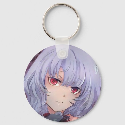 Gemeine violette Mädels Schlüsselanhänger (Vorderseite)