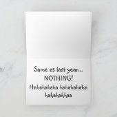 Gemeine Weihnachtskarte Feiertagskarte (Innenseite)