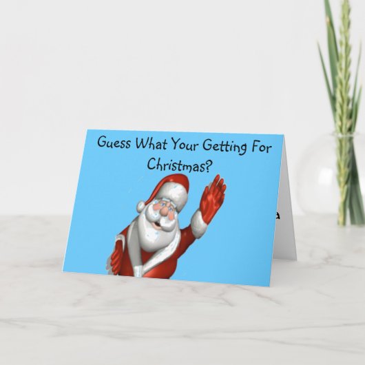 Gemeine Weihnachtskarte Feiertagskarte (Vorderseite)