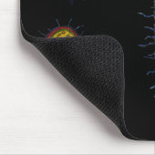 Gemeiner Bakterien-Cartoon-Charakter Mousepad (Ecke)