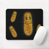 Gemeiner Bakterien-Cartoon-Charakter Mousepad (Mit Mouse)