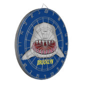 Gemeiner Cartoon-Abbildung Dartscheibe (Vorderseite Links)