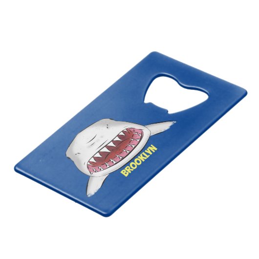 Gemeiner Cartoon-Abbildung Geldbeutel Flaschenöffner (Vorderseite Schrägansicht)