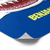 Gemeiner Cartoon-Abbildung Poster (Ecke)