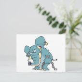 gemeiner Cartoon Postkarte (Stehend Vorderseite)