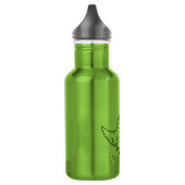 Gemeiner cooler Cartoon des Dinosaurier-T Rex Edelstahlflasche (Links)