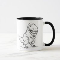 Gemeiner cooler Cartoon des Dinosaurier-T Rex