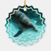 Gemeiner Delphin-Verzierung Keramikornament (Hinten)