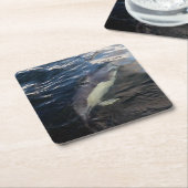 Gemeiner Dolphin-Untersetzer Rechteckiger Pappuntersetzer (angewinkelt)