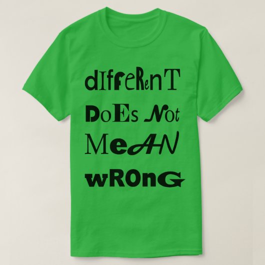 Gemeiner eindeutiger Typ T-Shirt (Design vorne)