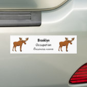 Gemeiner Elch-Cartoon Autoaufkleber (Auf Auto)