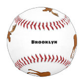 Gemeiner Elch-Cartoon Baseball (Vorderseite)