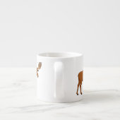 Gemeiner Elch-Cartoon Espressotasse (Rückseite)