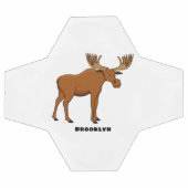 Gemeiner Elch-Cartoon Fußball (Flach)